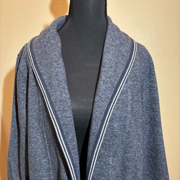 T for Talbots Navy Blue & White Jersey Jacket Leisure - Picture 3 of 10